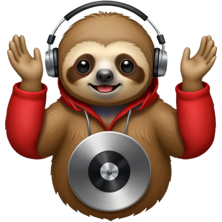 metal music red sloth emoji