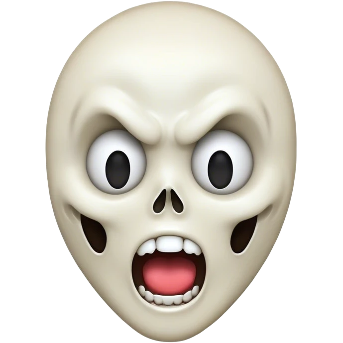Ghost Face Scream emoji
