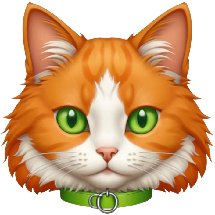 Cat with tag collar emoji