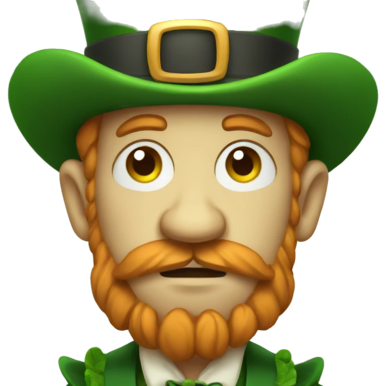 sad leprechaun emoji