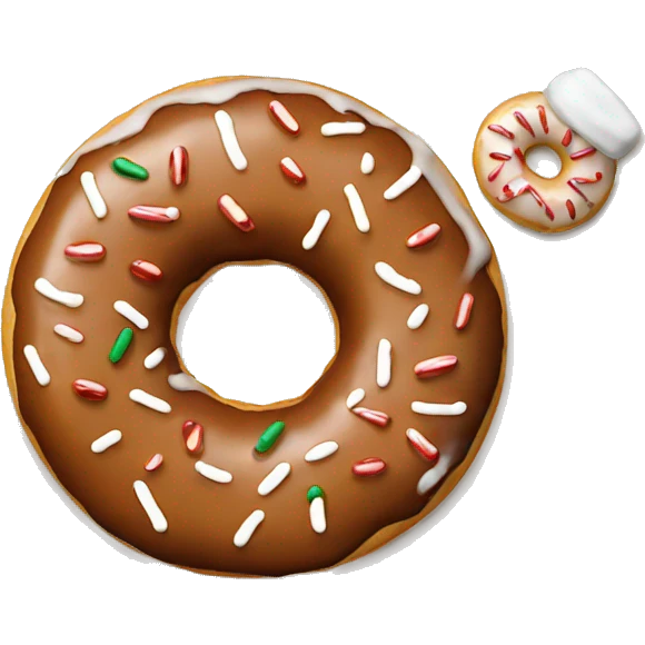 Christmas donut  emoji