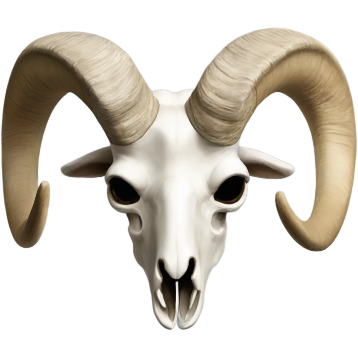 1 Bighorn sheep skull emoji