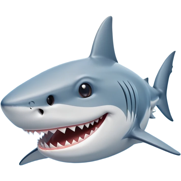 smiling shark emoji