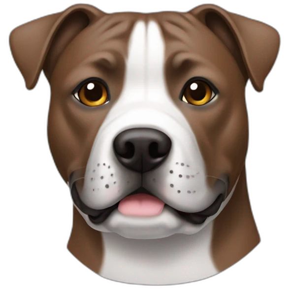staffy brown with grey beard emoji