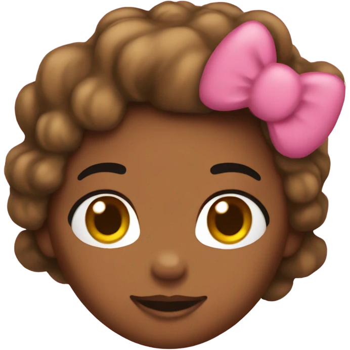 Brown skin hello kitty  emoji