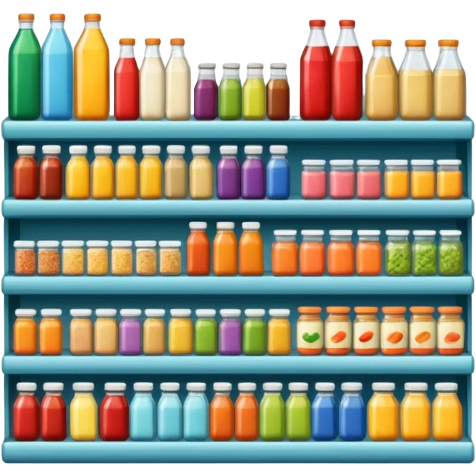 grocery store shelfs emoji