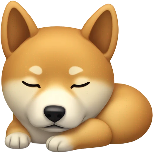 Shiba Inu sleeping emoji