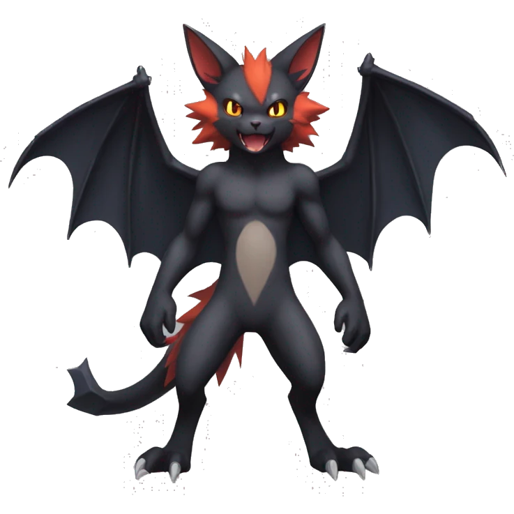 Bat-Torracat-Zoroark full body emoji