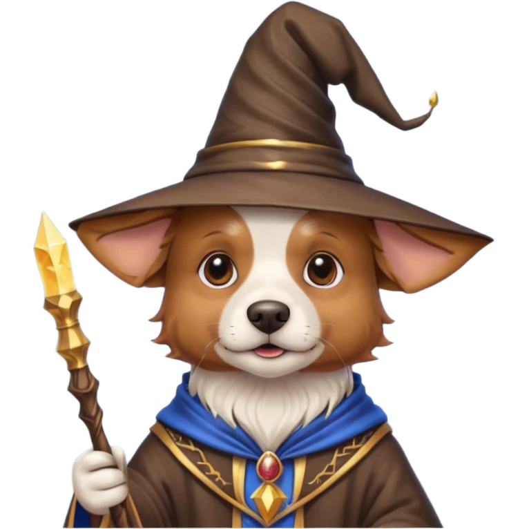 Dog wizard emoji