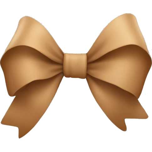 Light brown bow emoji
