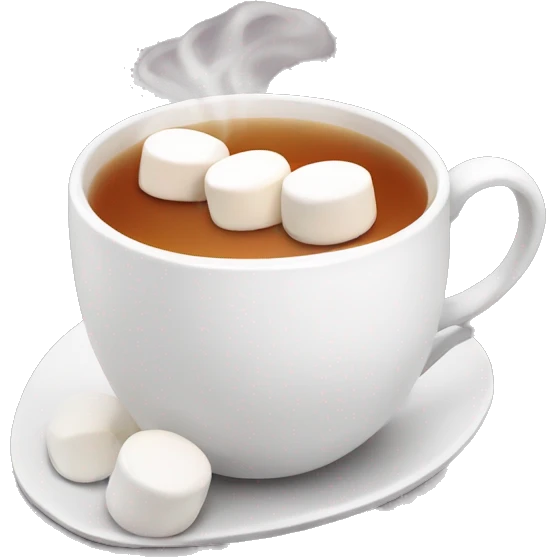 tea with marshmallows emoji