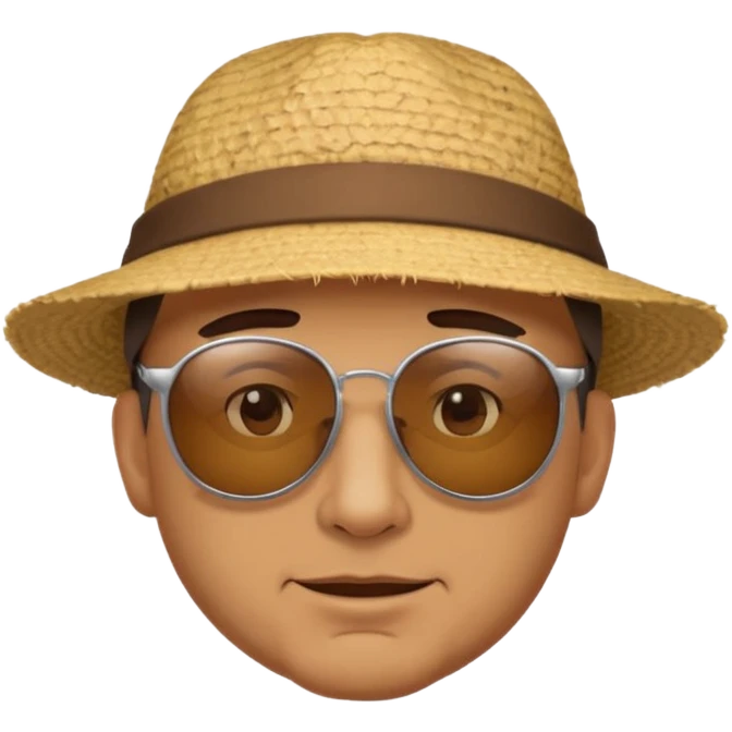 an ugly guy with an admiring look on hisface emoji