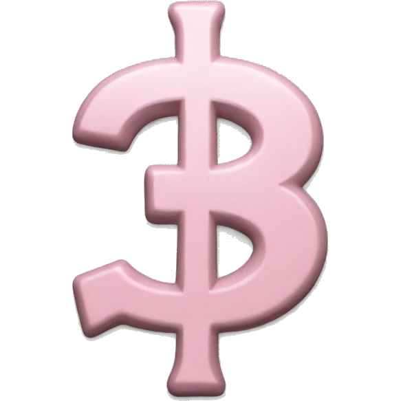 Pastel Pink dollar sign  emoji