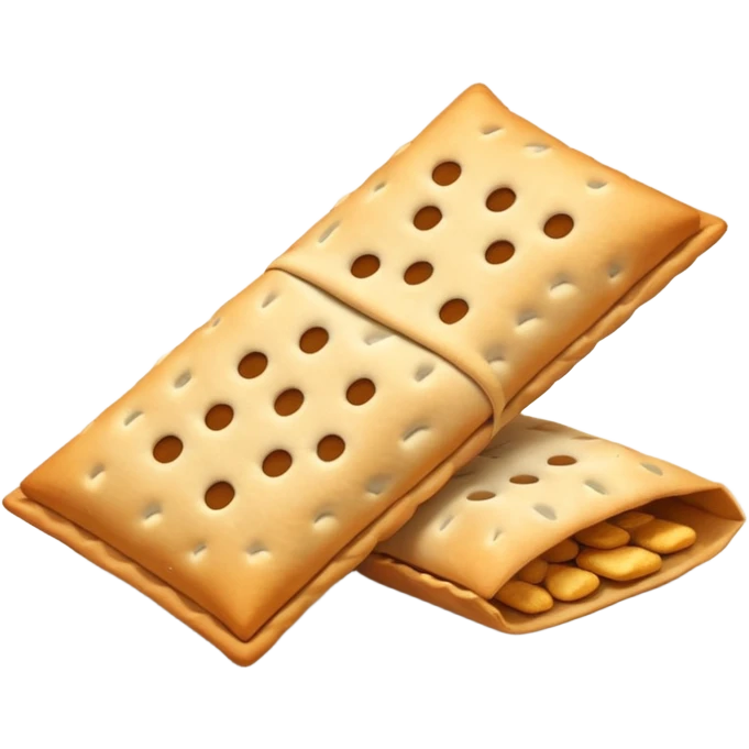 un tas de crackers aux graines emoji