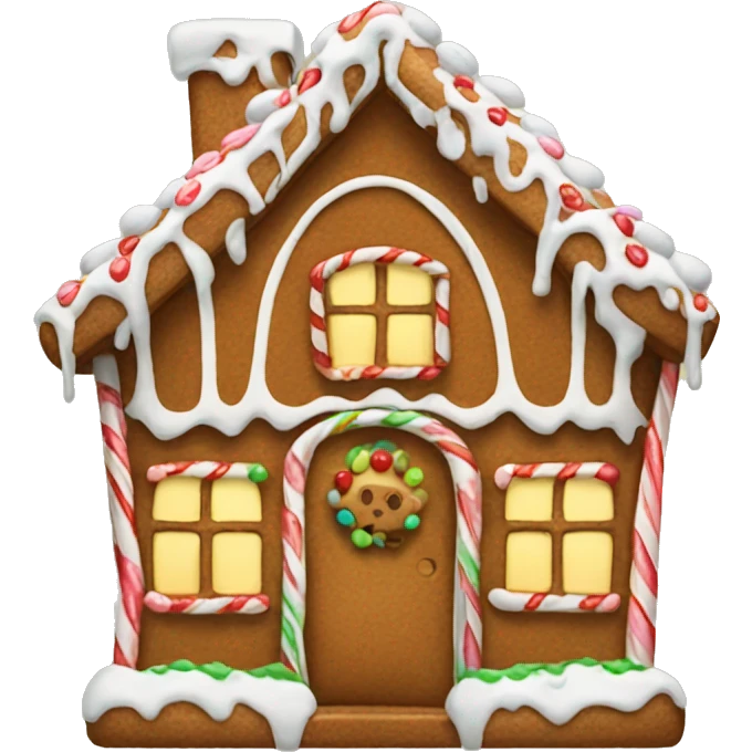 gingerbread house emoji