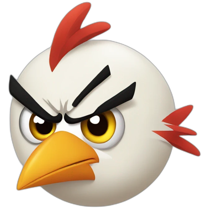 Angry bird emoji