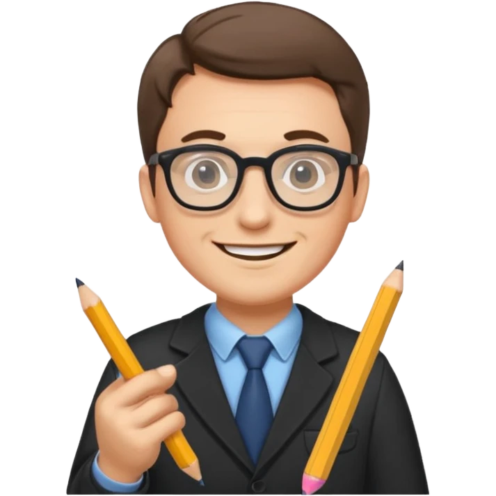 Sticker “male teacher planning day” emoji