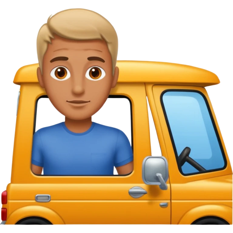 man on vehicle emoji