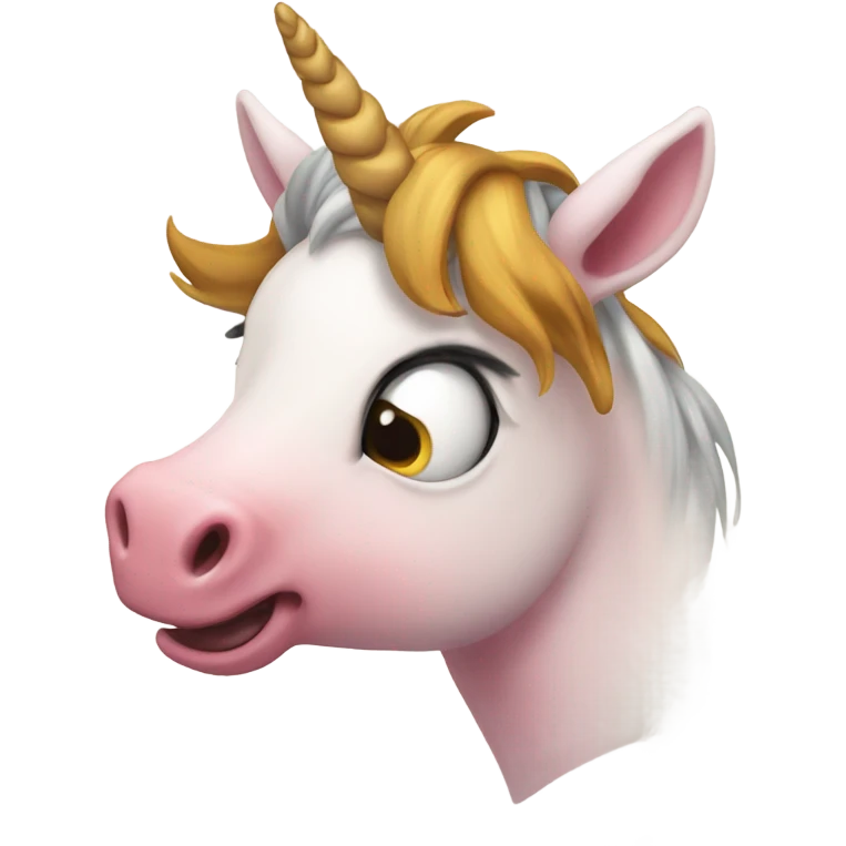 Unicornio con cara de puerco  emoji
