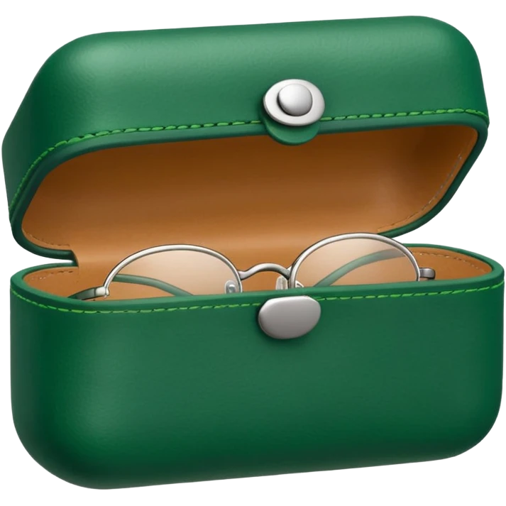 green glasses case emoji
