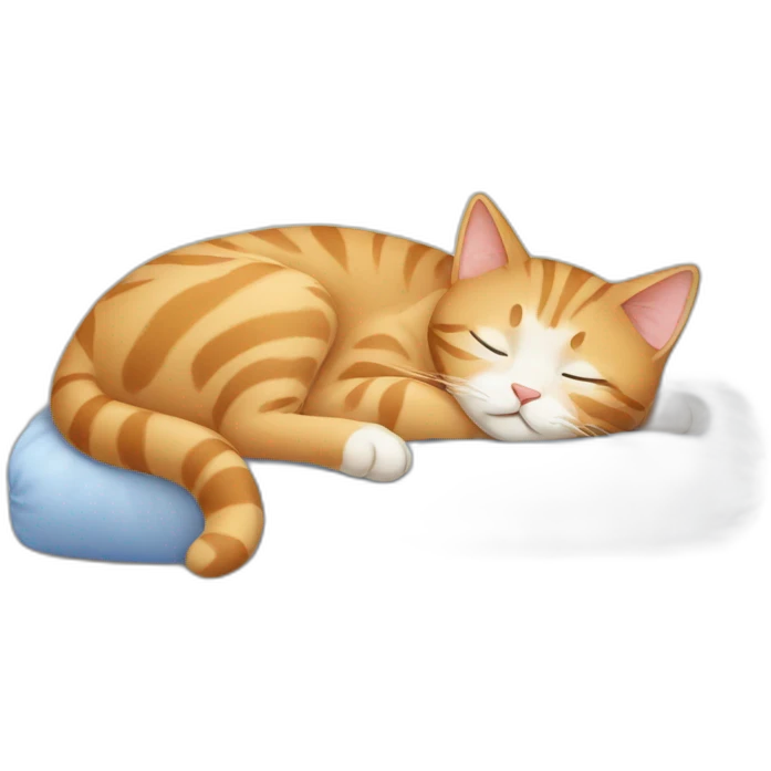 European cat sleeping emoji