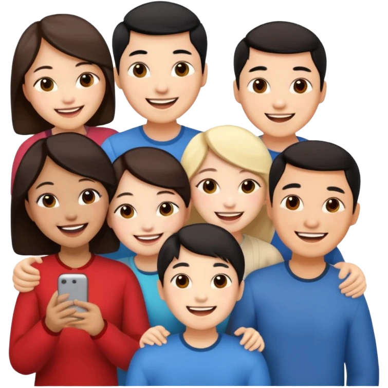 a bunch of chinese friends  emoji