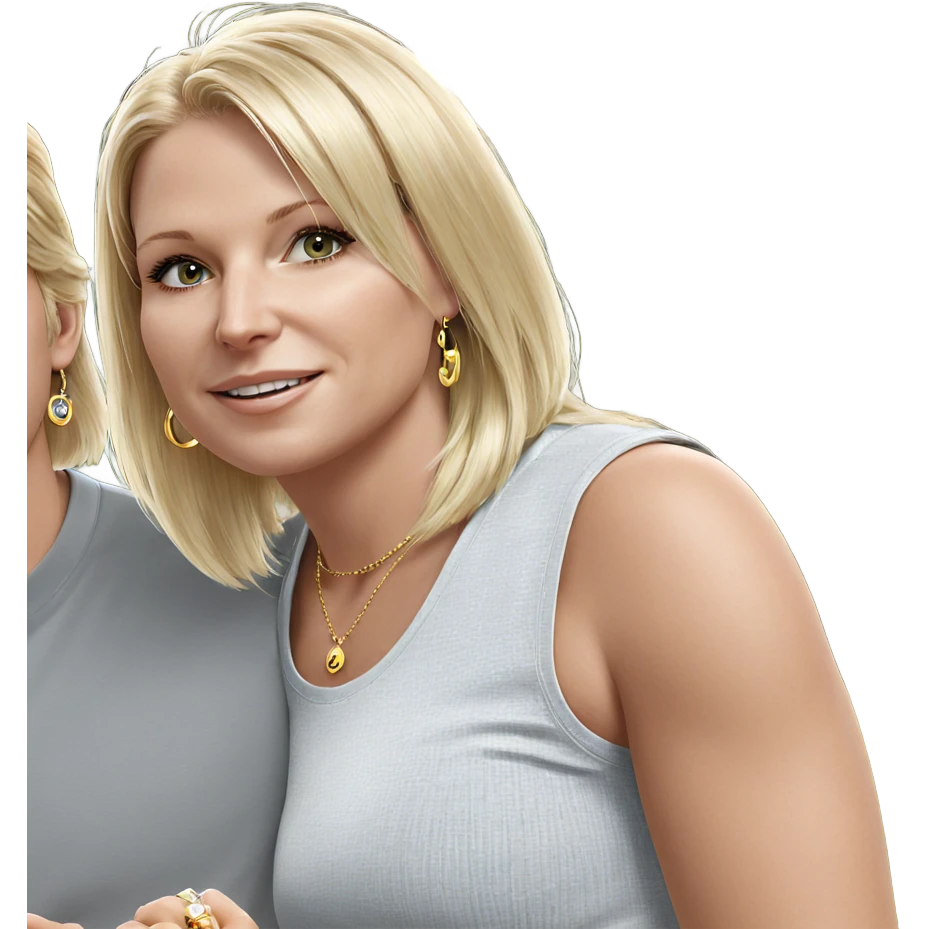 blonde girl and boy jewelry emoji