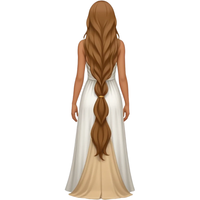 anonymous  female person standing ,view from the back emoji