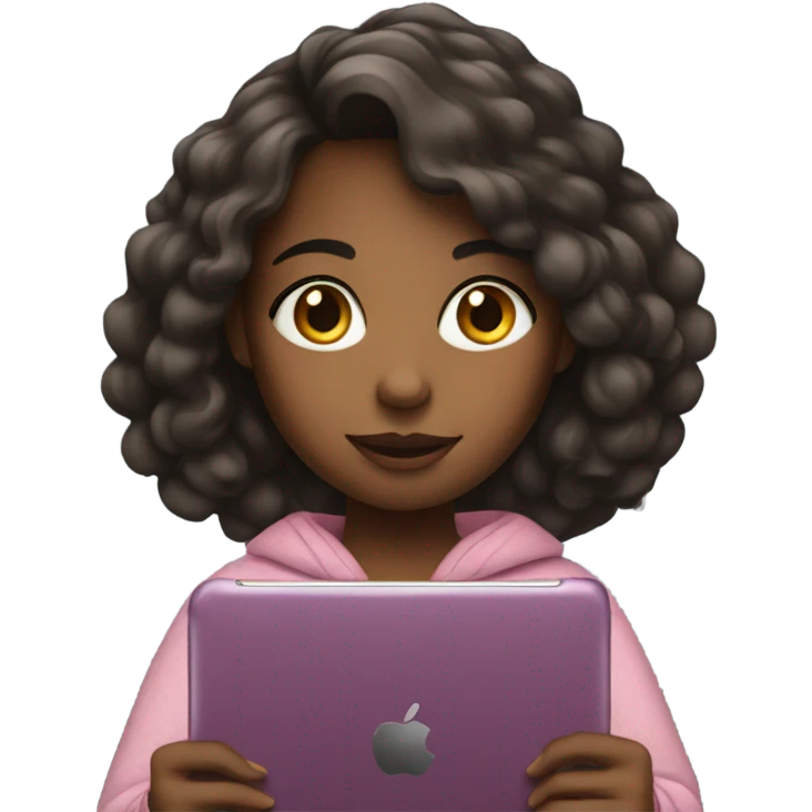 Girl with iPad emoji