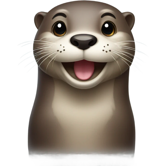 An otter winking one eye emoji