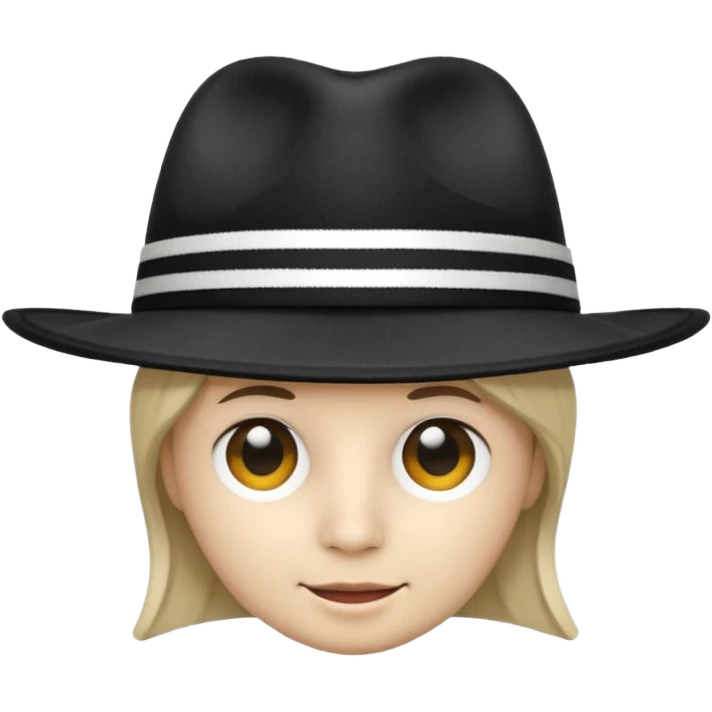 striped Fedora emoji