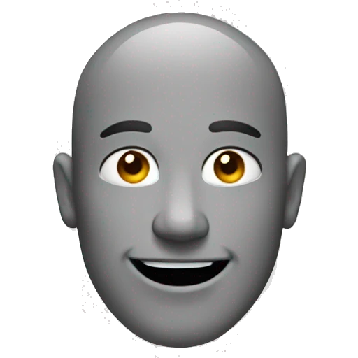 a masculine smiling face with no head emoji