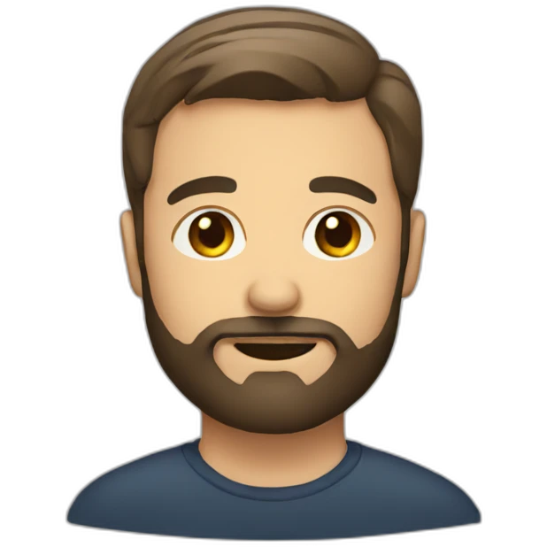 Men with beard  emoji
