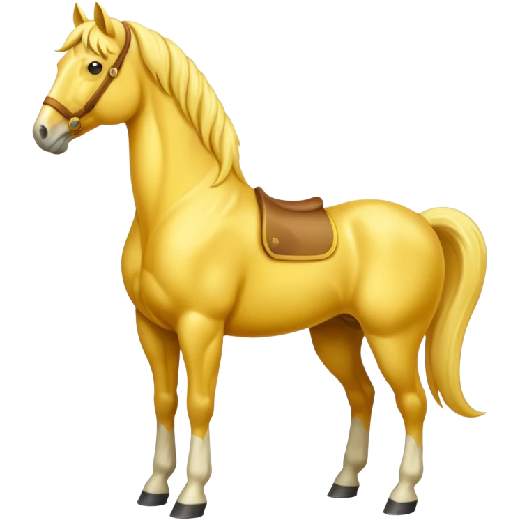 Yellow horse  emoji