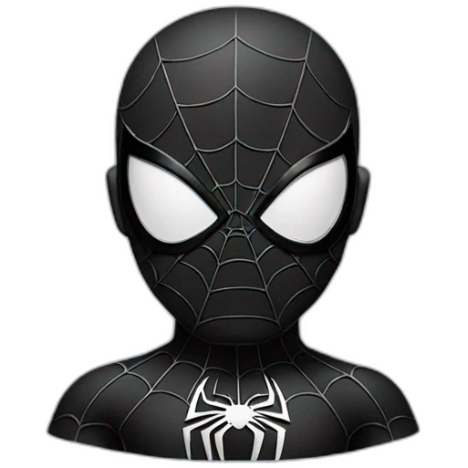 Spiderman black costume  emoji