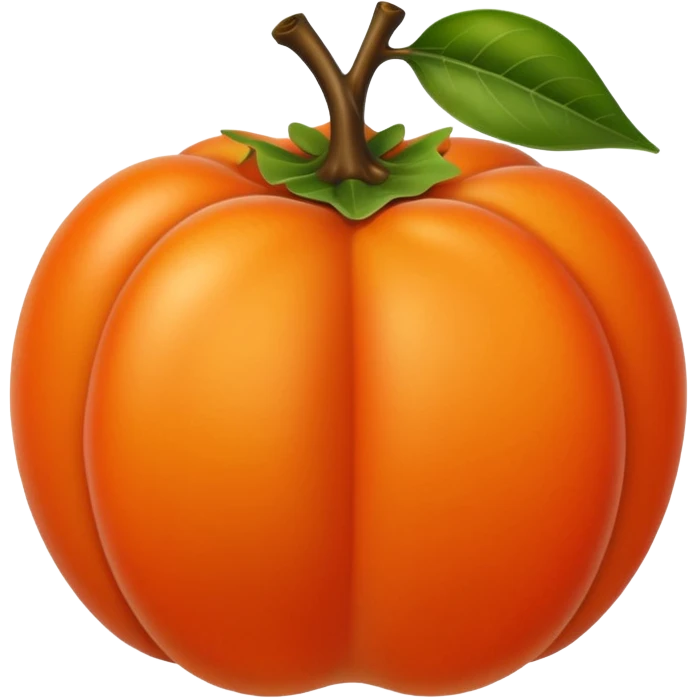 persimmon emoji