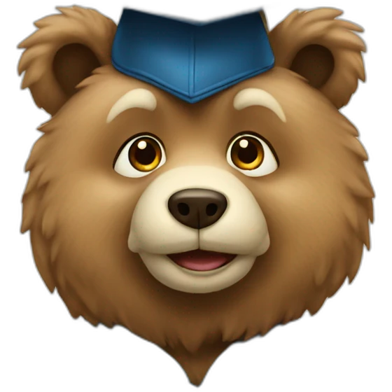 Graduation Bear ye emoji