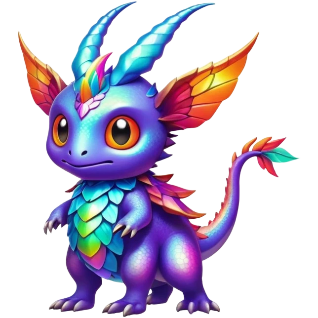 Colorful Fakémon-creature emoji