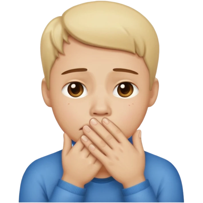 crying emoji with hand on mouth emoji