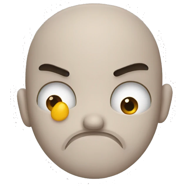 Disgusted expression face emoji