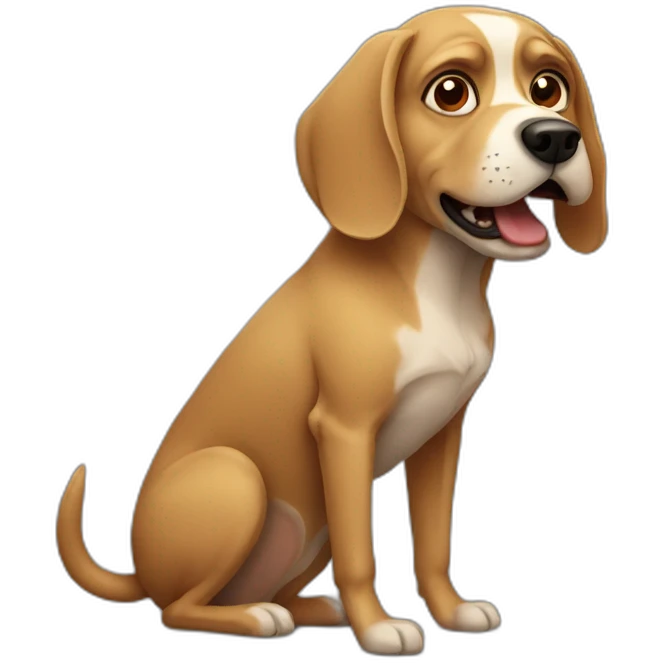horrific dog emoji