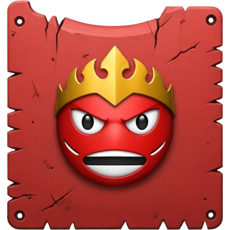 bannière de guerre déchirée et ensanglantée emoji