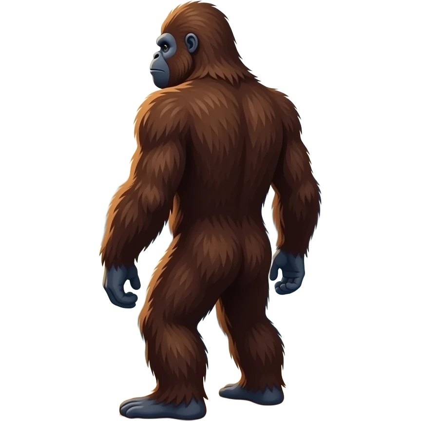 Bigfoot by the bay watching ships emoji