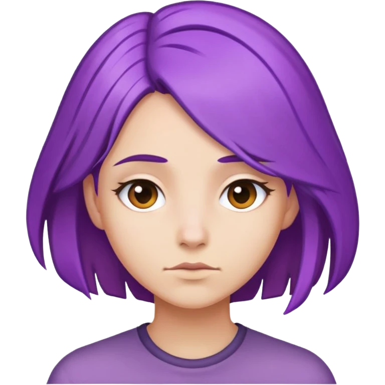 Mor saç emoji