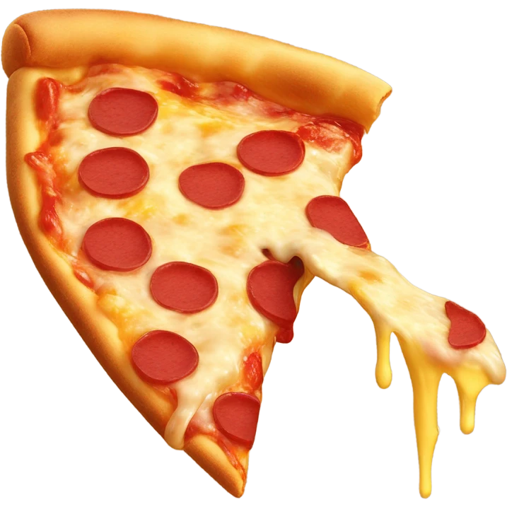 Pizza eating cheese  emoji