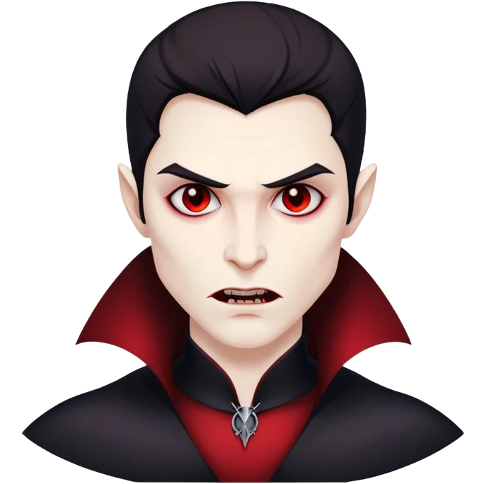 Creame un vampiro bonito y minimalista coo de iphone emoji