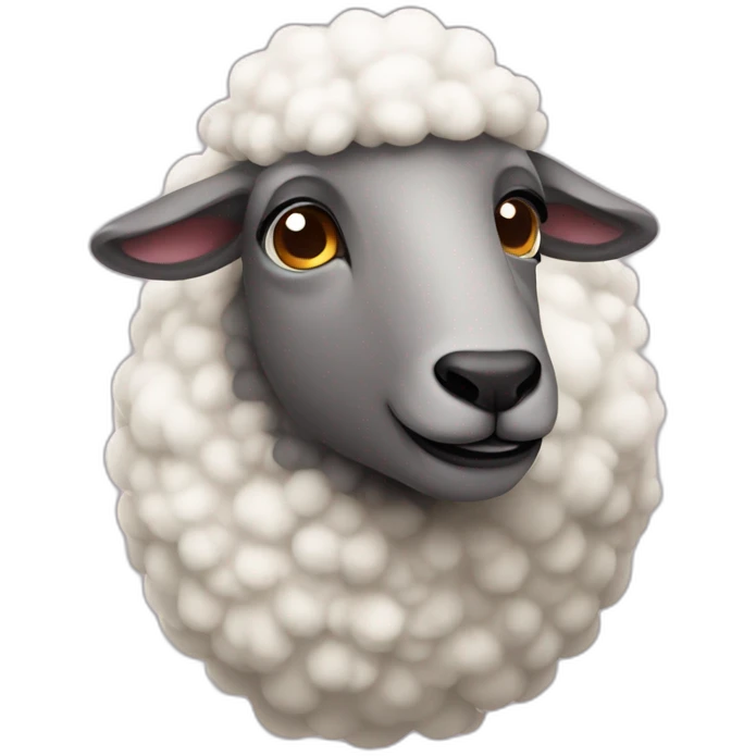 sheep santa emoji