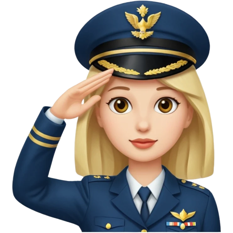 Saluting woman emoji
