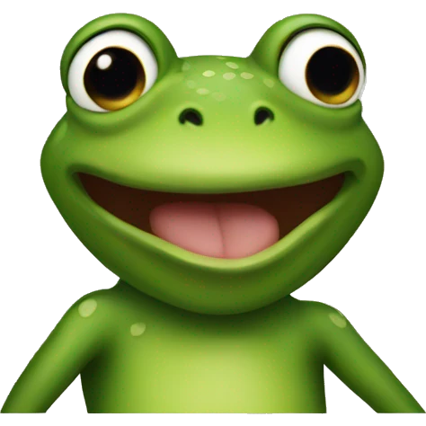 I've a frog in my throat emoji