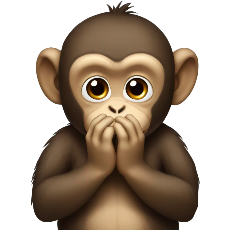 Monkey praying emoji